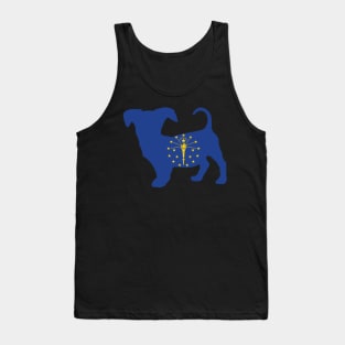 Chiweenie Dog Lover Indiana Flag Tank Top